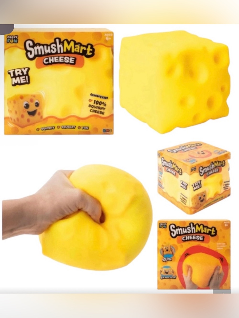 RMS Crazy Fun- Smushmart Cheese Squish (NWT)